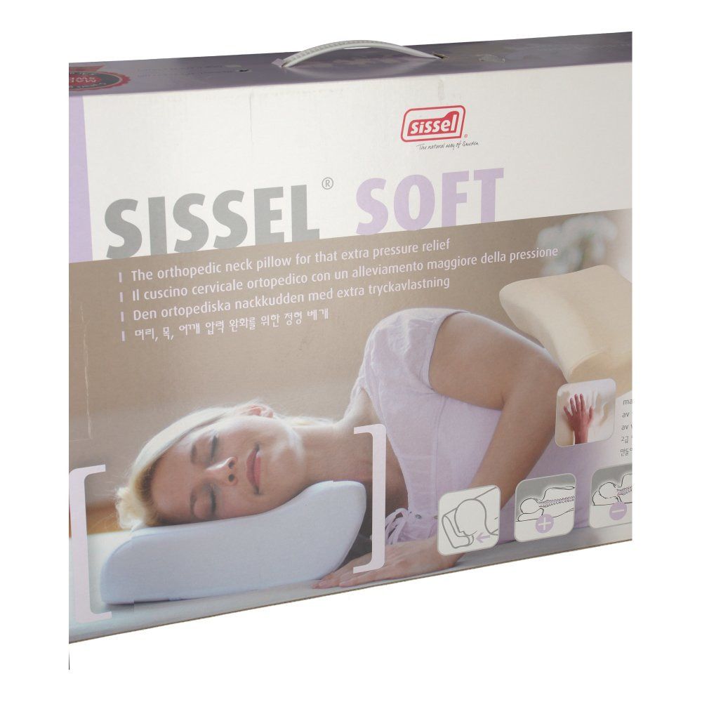 Sissel® Soft Oreiller + Taie en velours Ivoire Medium