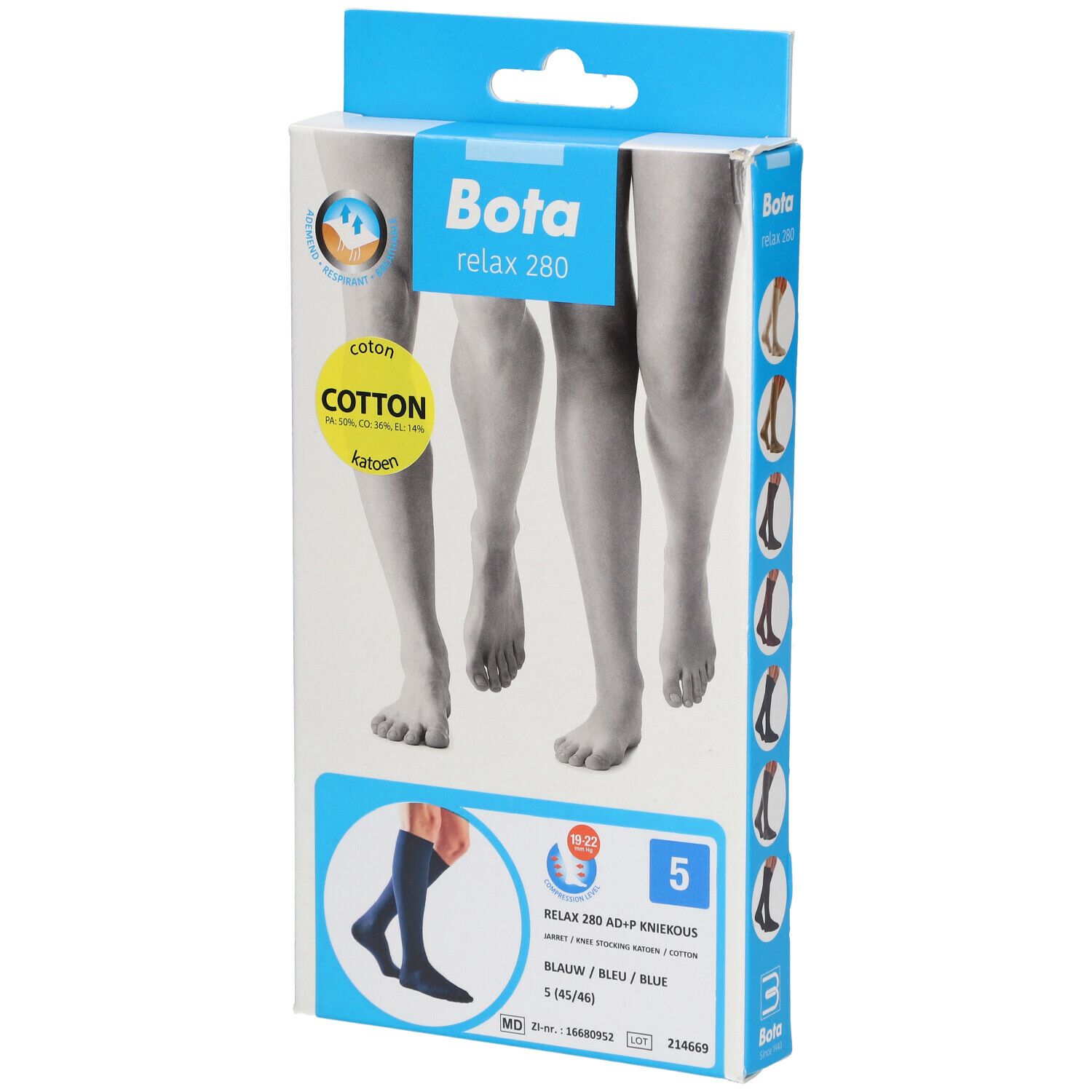 Bota Relax 280 Coton AD +P Bleu Taille 5