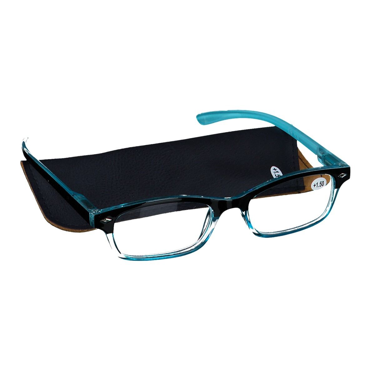 pharmaGLASSES® Lunettes de lecture Bleu +1.50