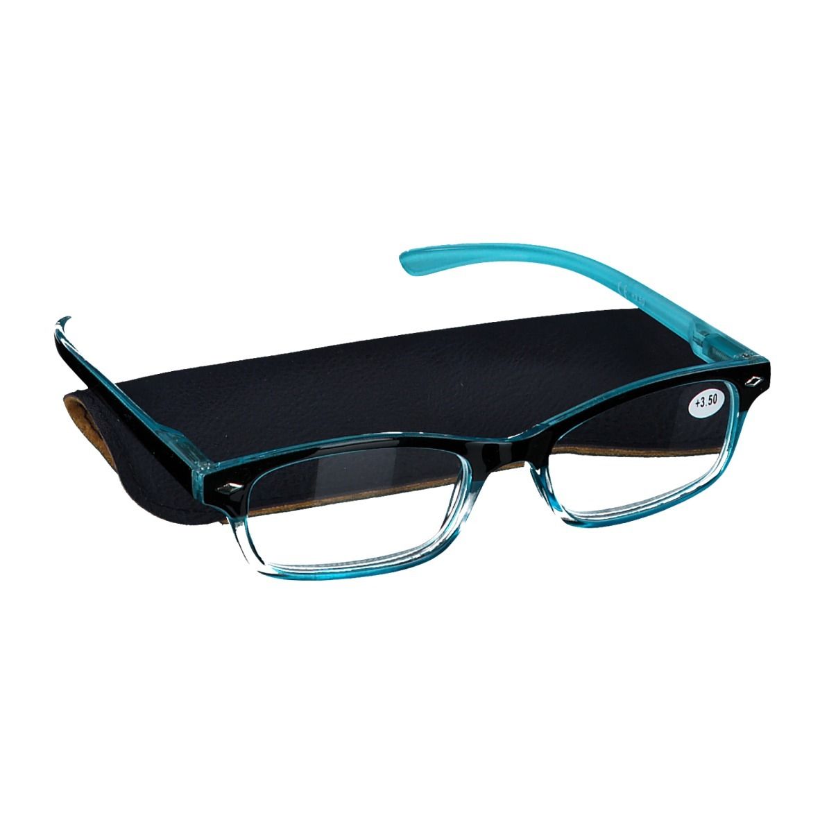pharmaGLASSES® Lunettes de lecture Bleu +3.50