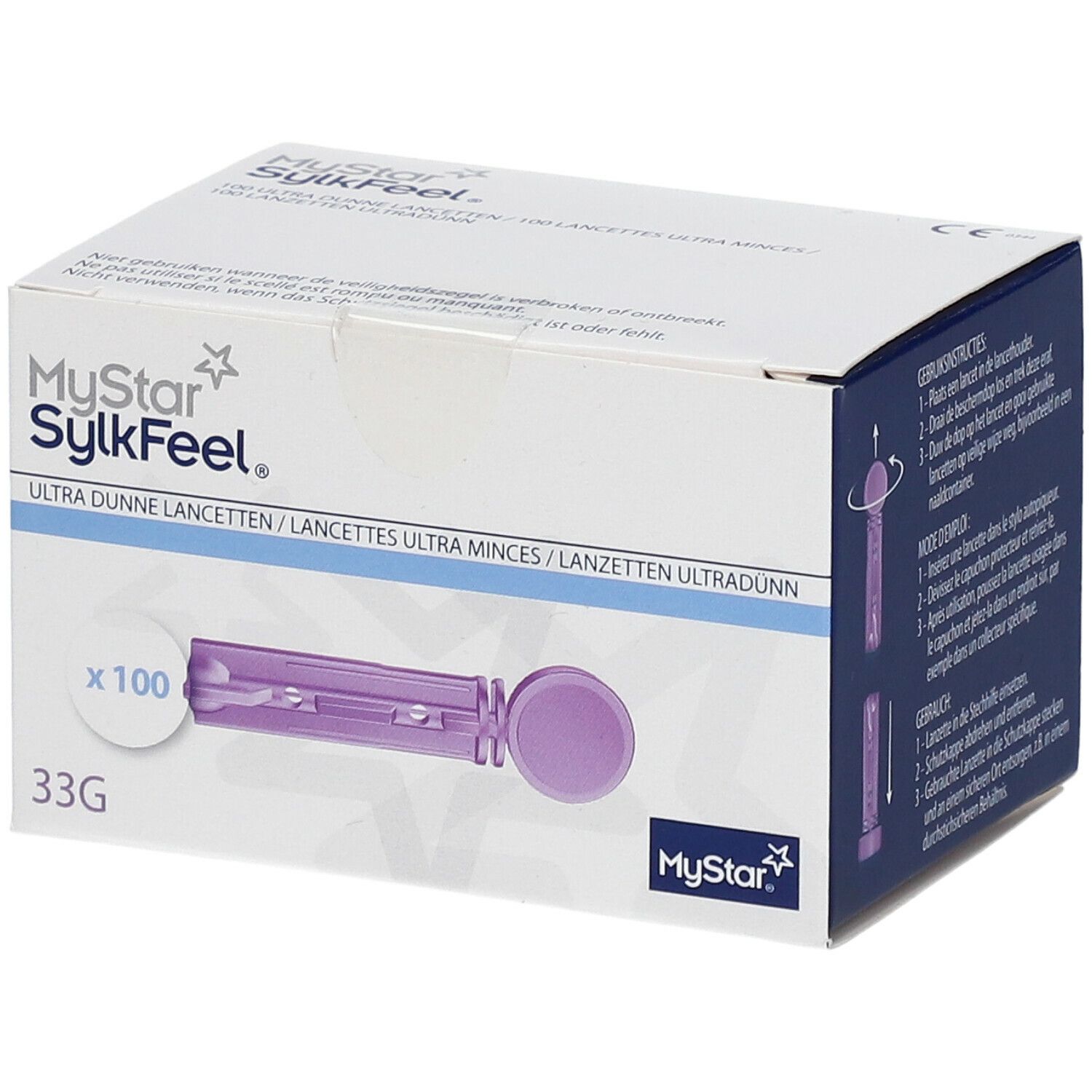 MyStar® Sylkfeel™ Lancettes ultra minces 33G