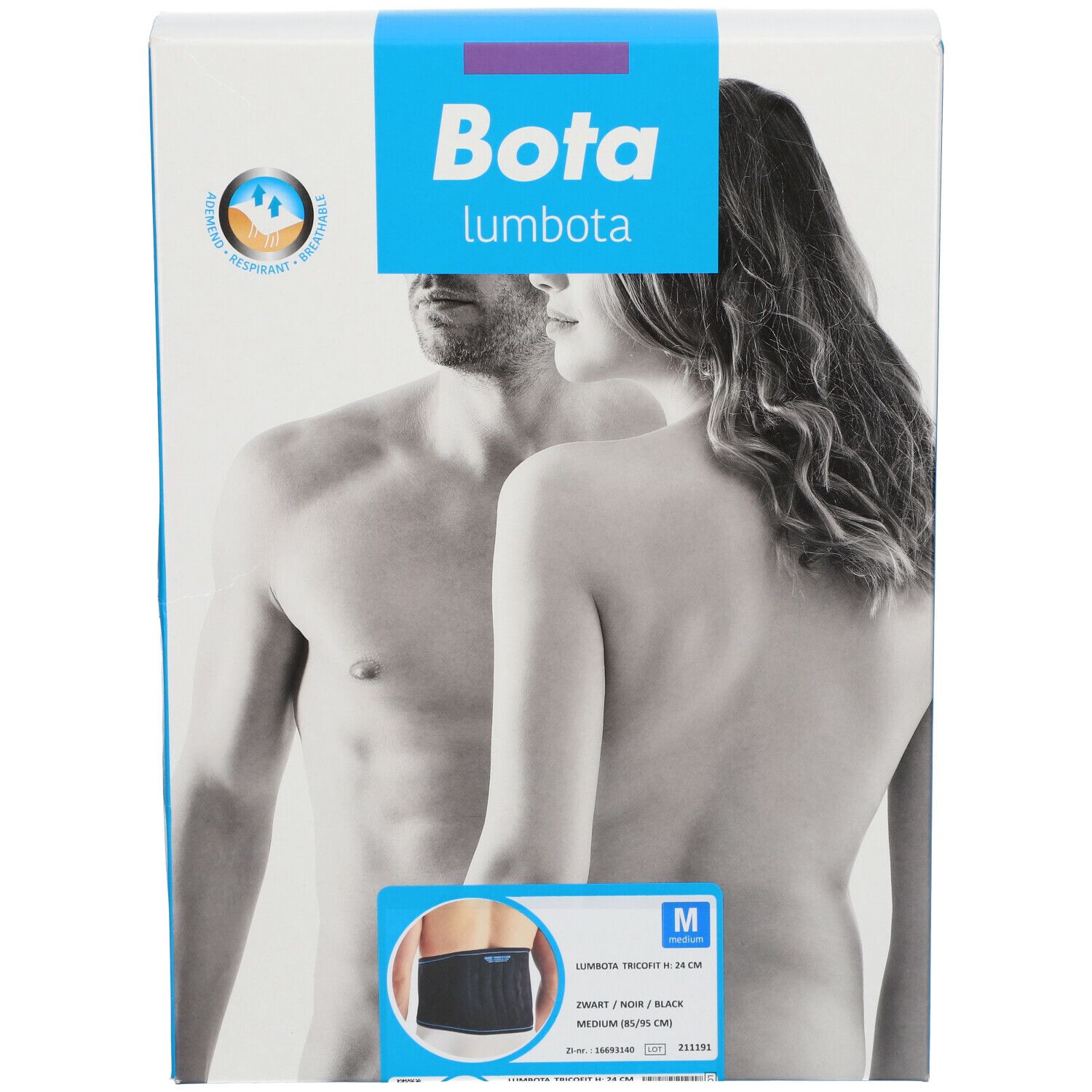 Bota Lumbota Tricofit Noir H: 24 cm Taille M