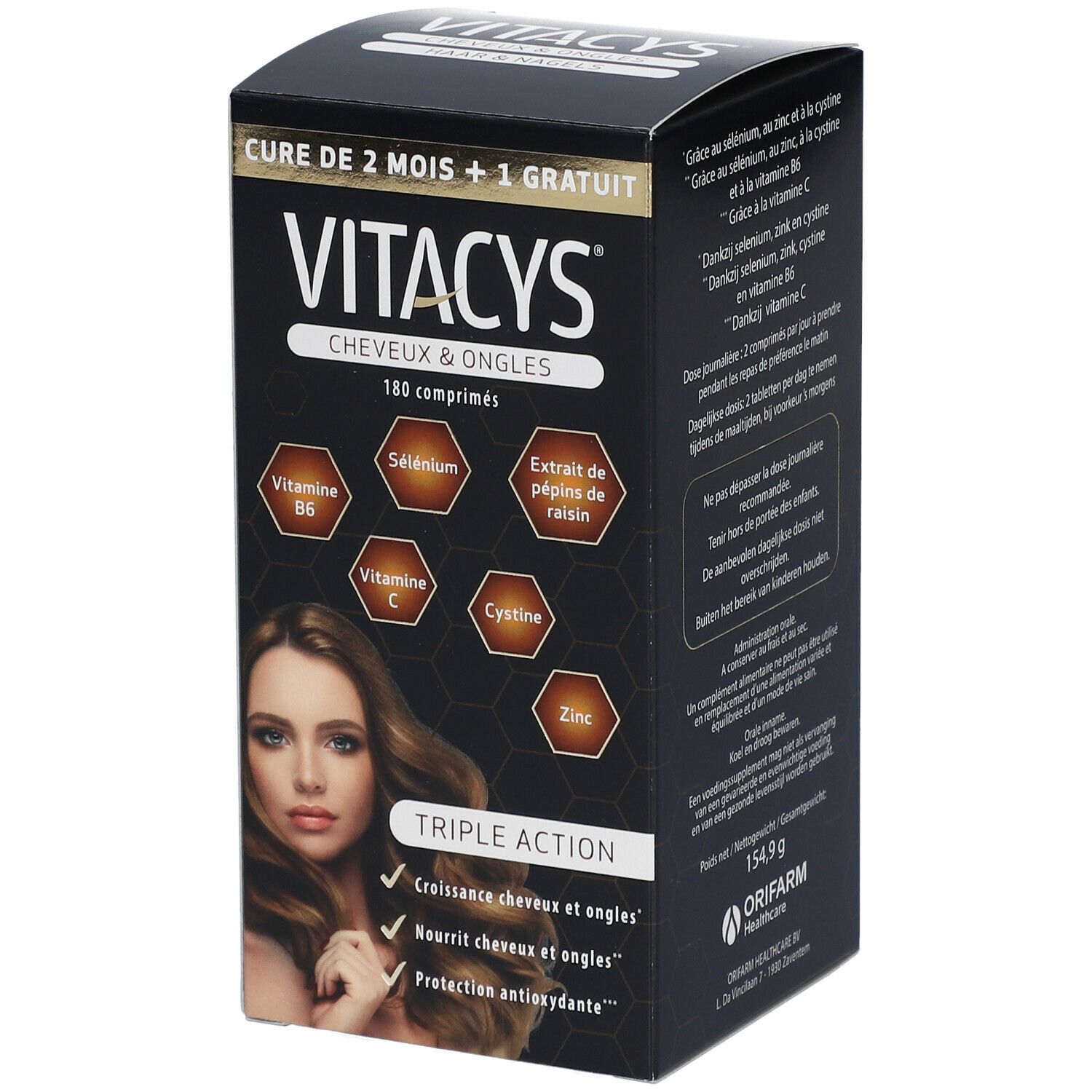 Vitacys Cheveux & Ongles +1 Mois Gratuit