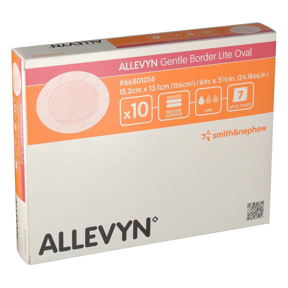 Allevyn Gentle Border Lite Oval