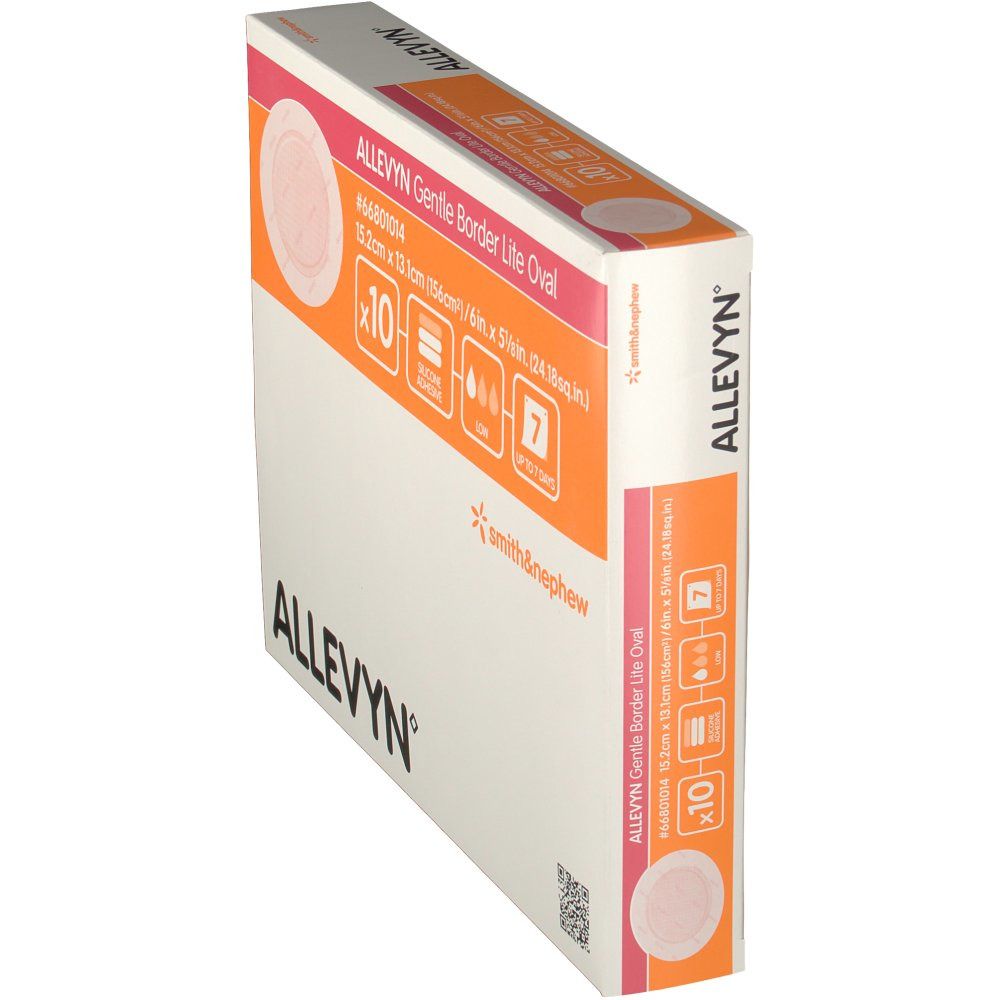 Allevyn Gentle Border Lite Oval 15.2 x 13,1 cm - shop-pharmacie.fr