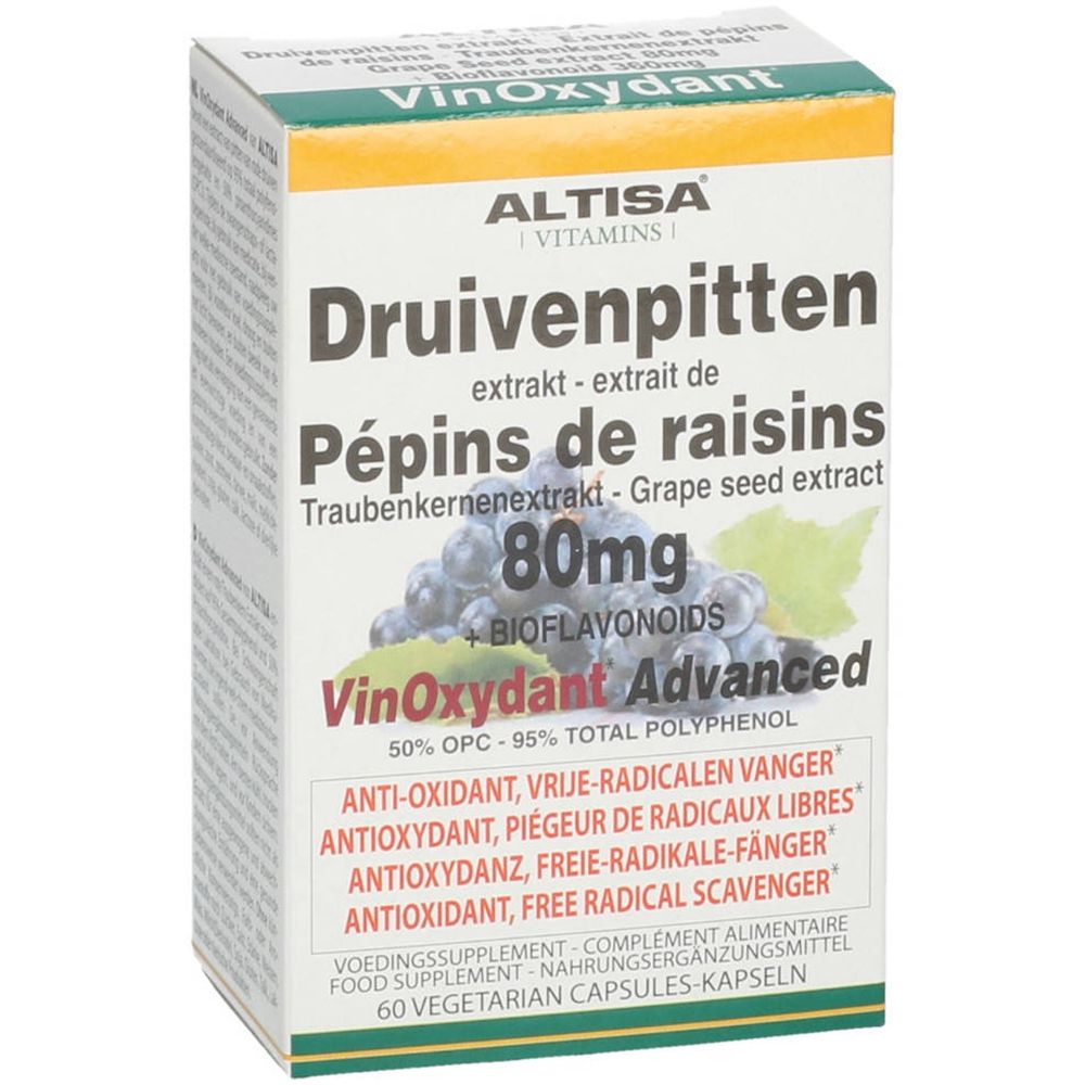 Altisa Vinoxydant Advanced Pépins de raisins + bioflavonoïds