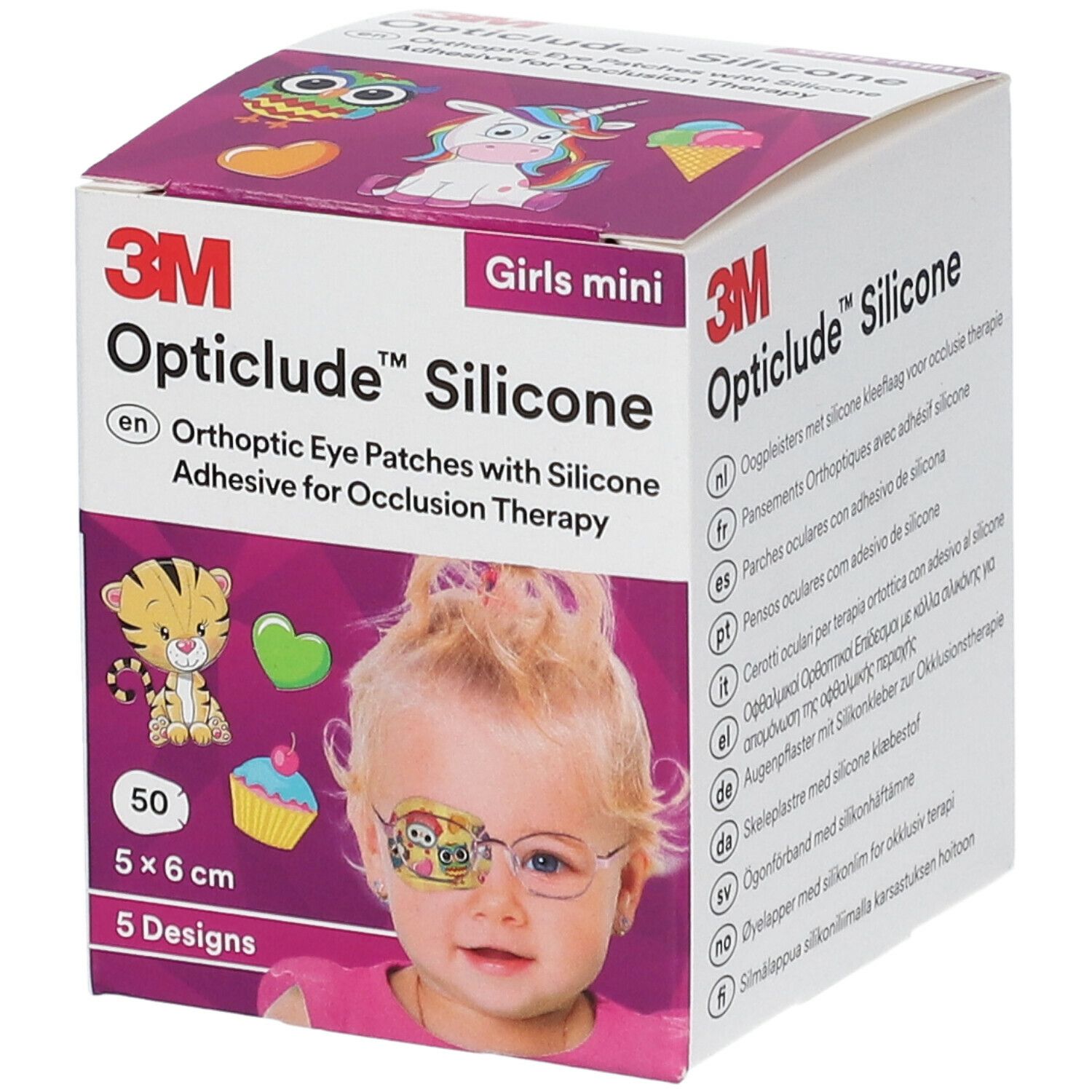 3M™ Opticlude™ Silicone Girl Mini 5,0 x 6,0 cm