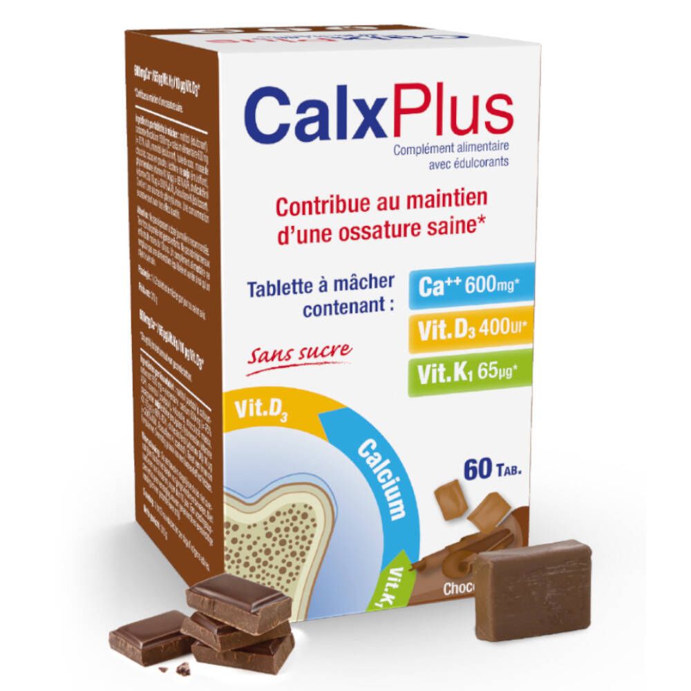Calx-Plus Bonbon Chocolat Sans Sucre