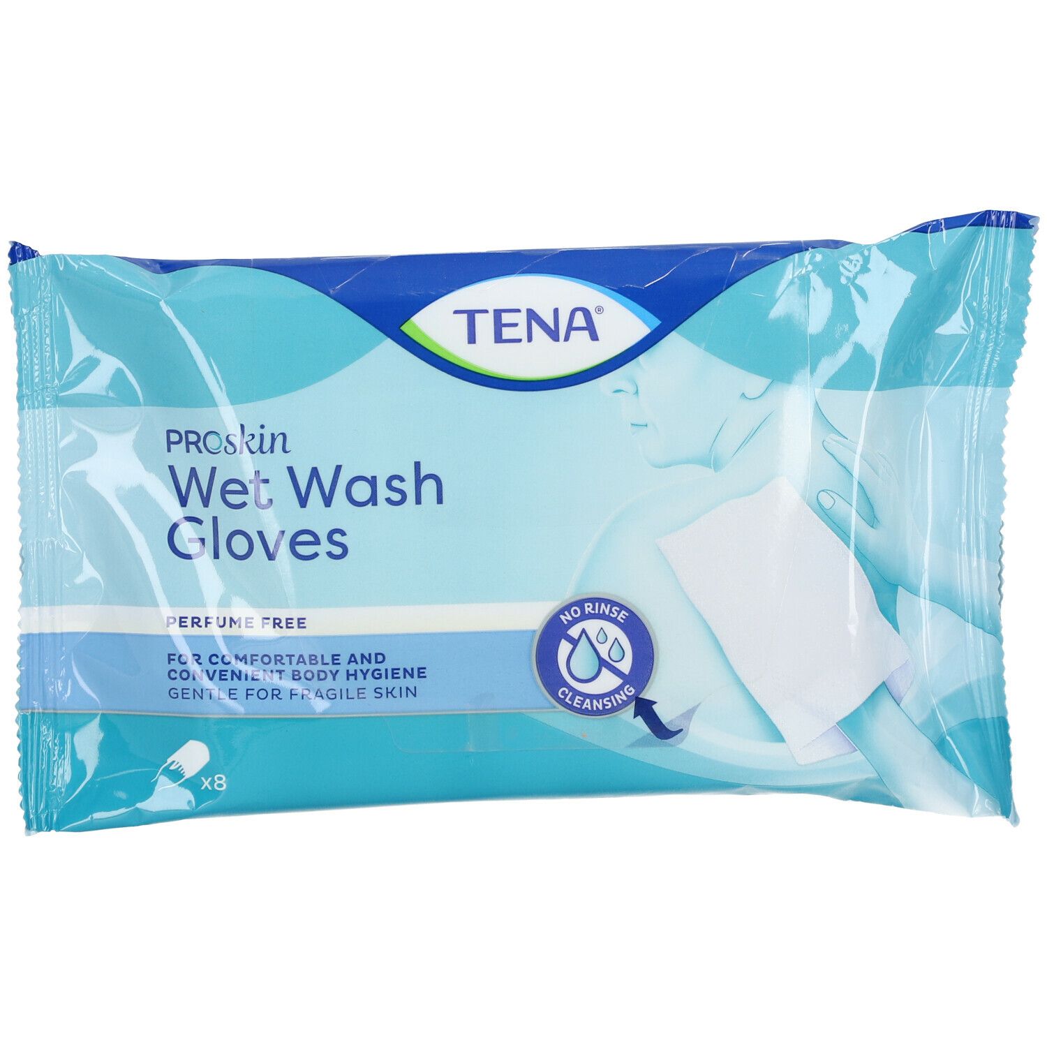 Tena® Wet Wash Gloves ProSkin Gants Sans parfum