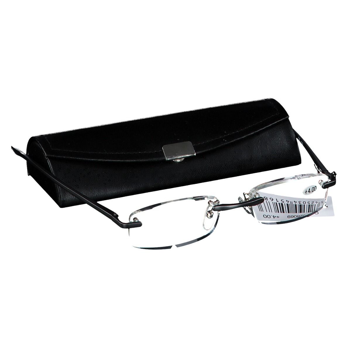 pharmaGLASSES® Lunettes de lecture 'Rimless' Gris +4.00