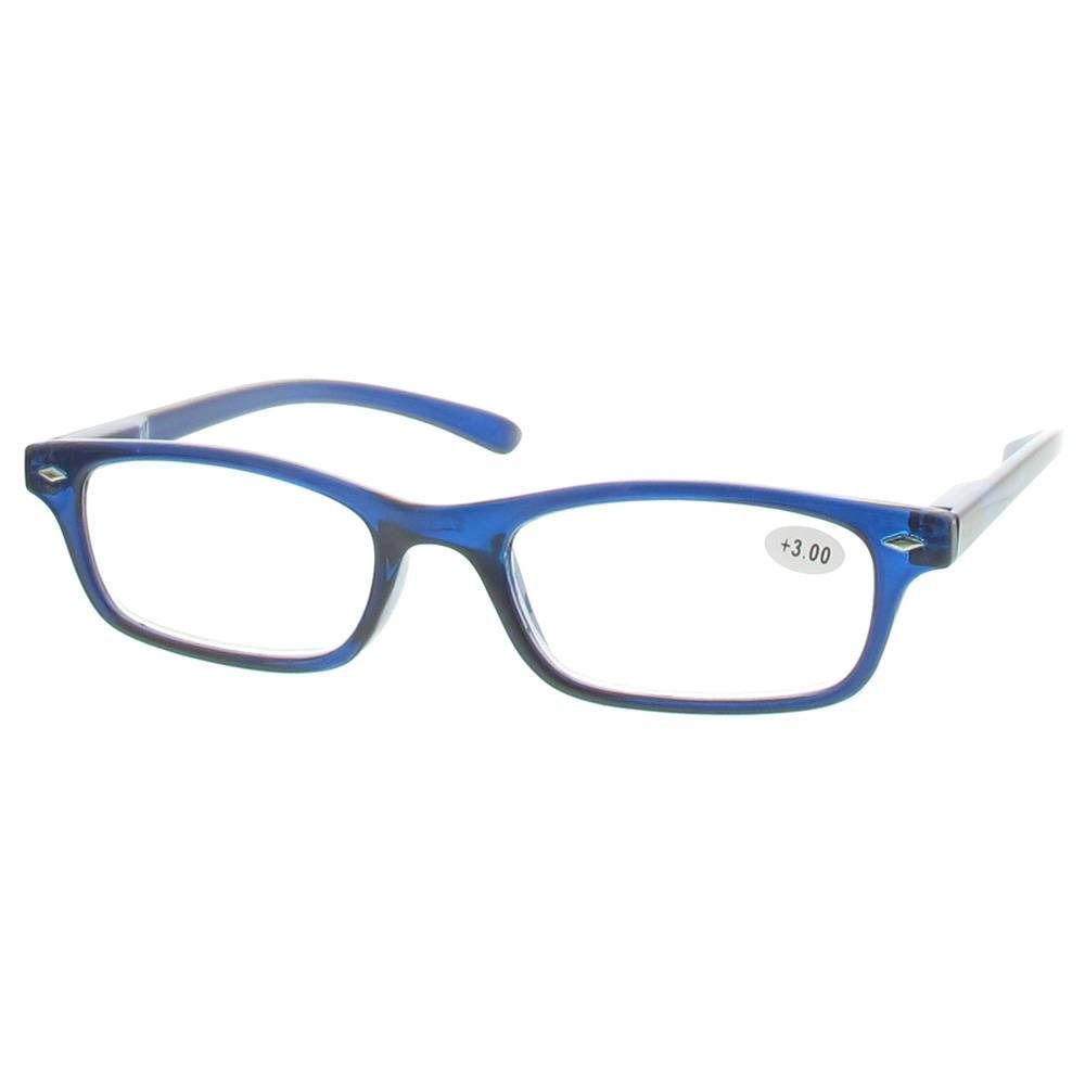 pharmaGLASSES® Lunettes de lecture Bleu +3.00
