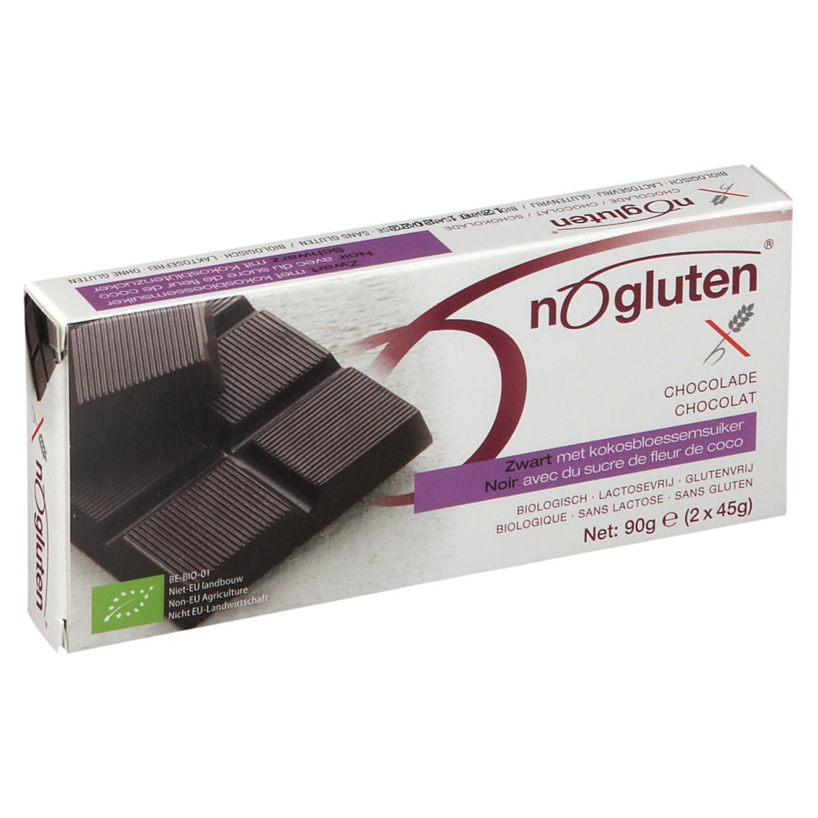 NoGluten Barre De Chocolat Noir Bio