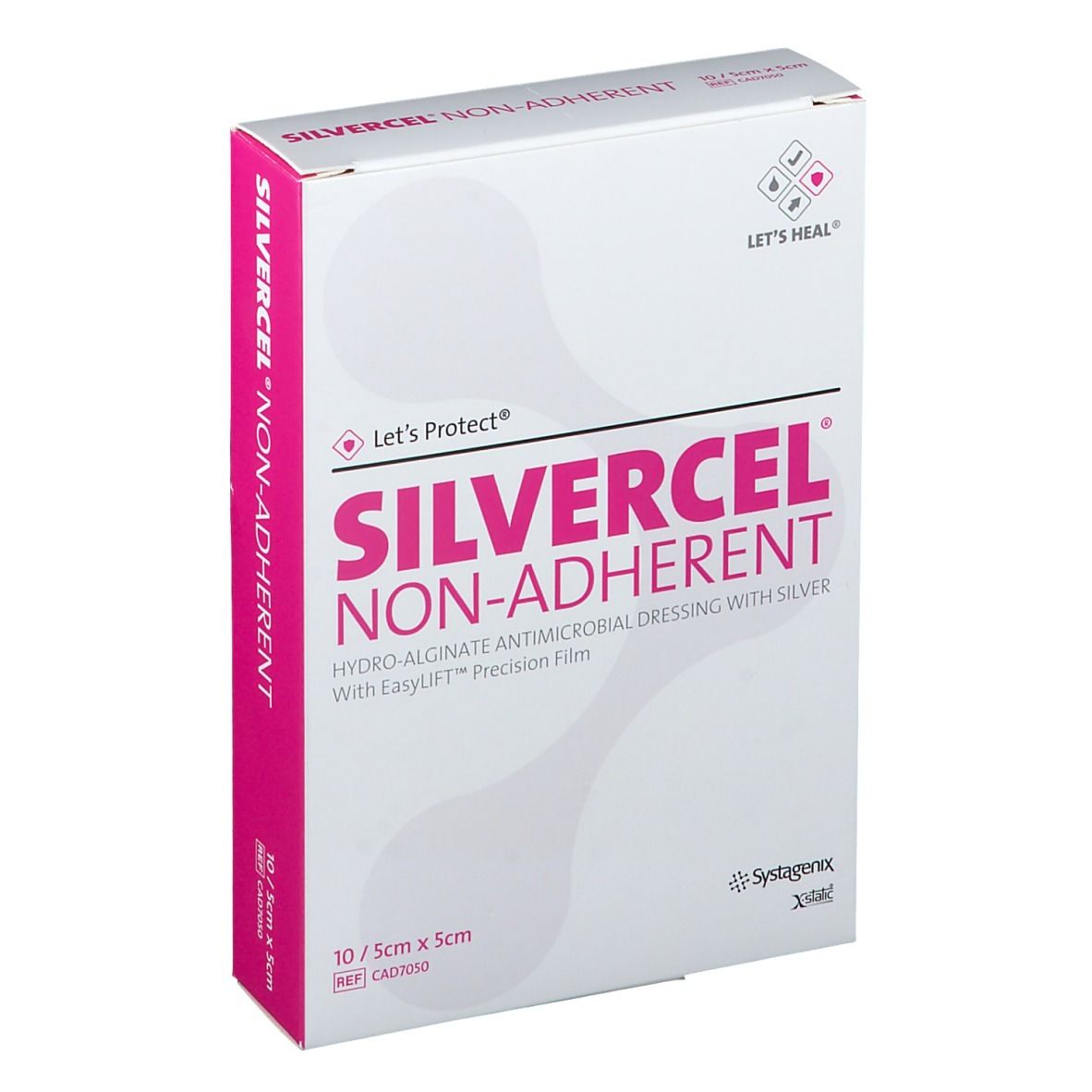 Silvercel® Pansement non-adhérent à l'argent 5 x 5 cm