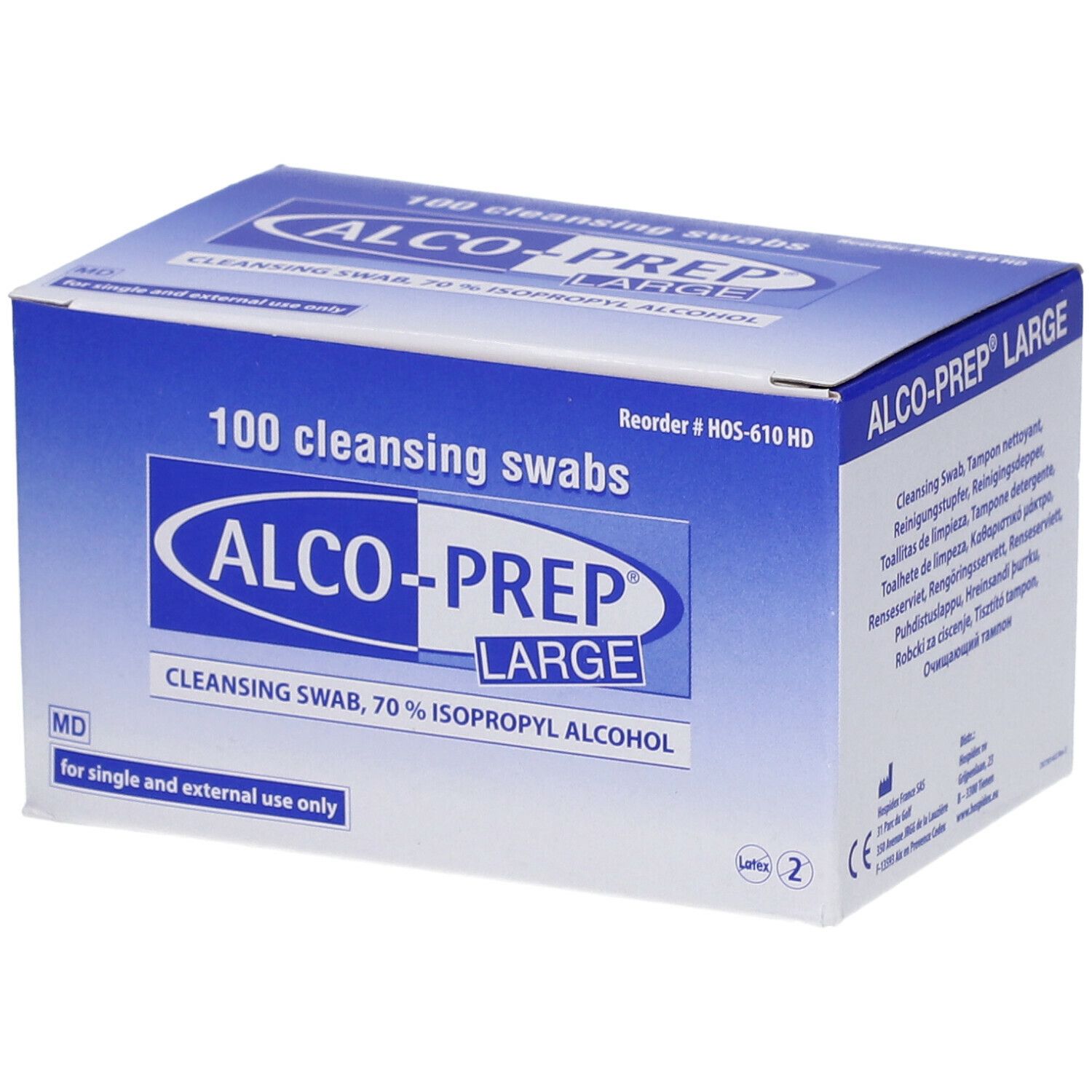Alco-Prep® Large Tampons pre-injection