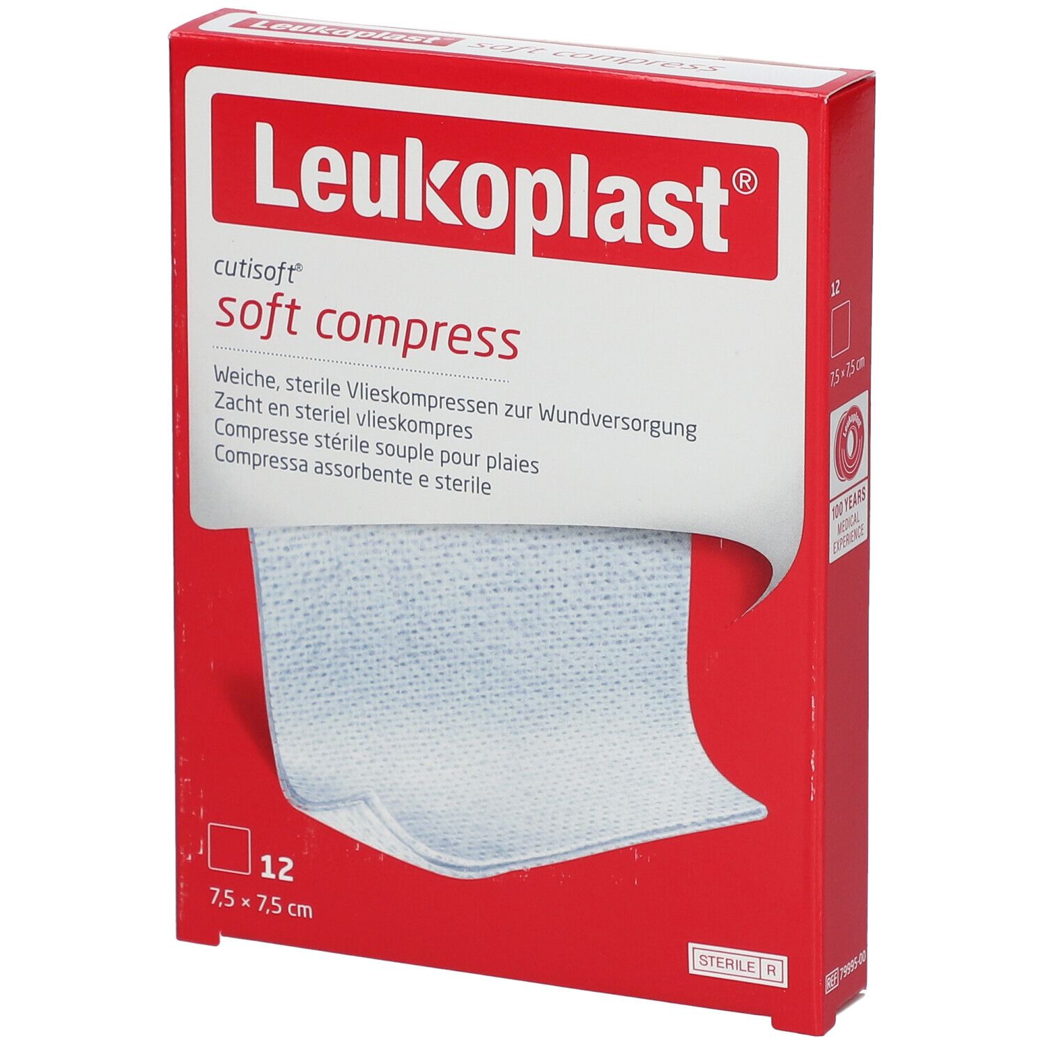 Cutisoft® Compresses non-tissé stériles 7,5 cm x 7,5 cm