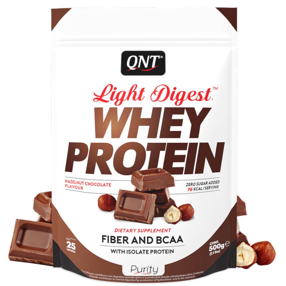 QNT Light Digest Whey Protein Chocolat - Noisette