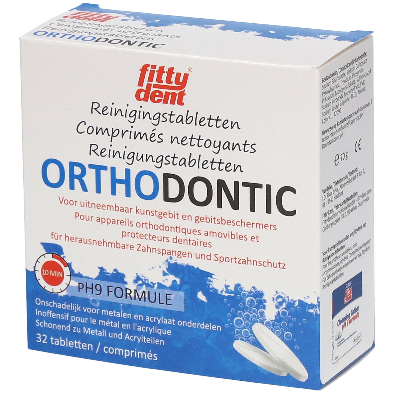 fittydent® Orthodontic Comprimés nettoyants