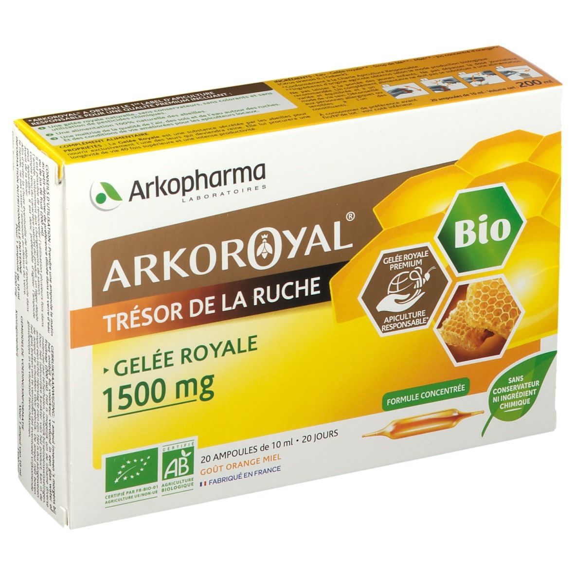 Arkopharma Arkoroyal® Gelée Royale Bio 1500 mg?
