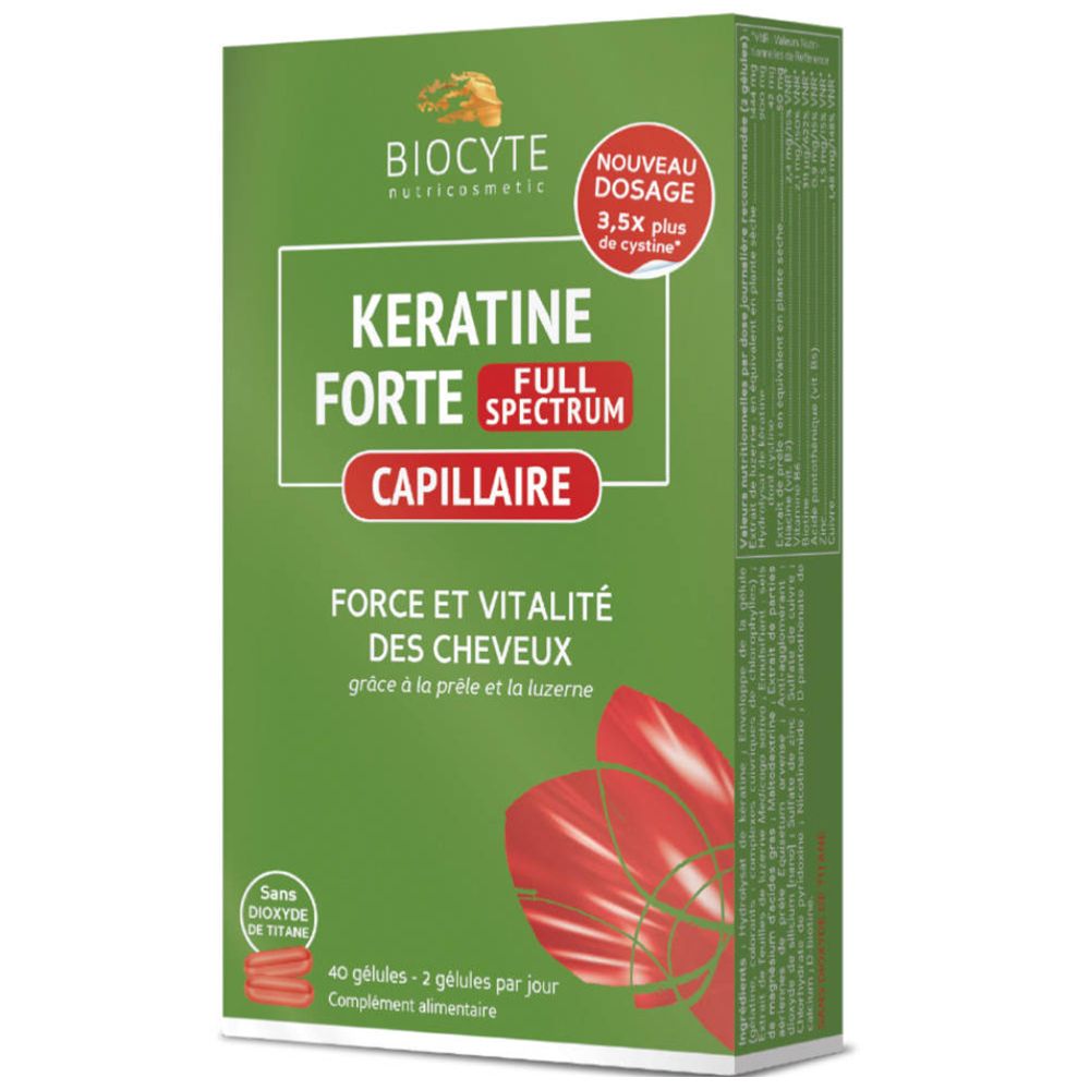 Biocyte® Kératine Forte® Full Spectrum - shop-pharmacie.fr