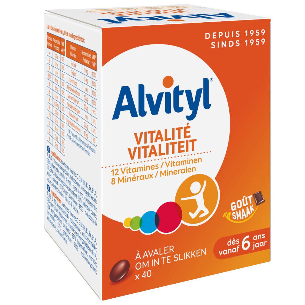 Alvityl® Vitalité 40 comprimés à avaler