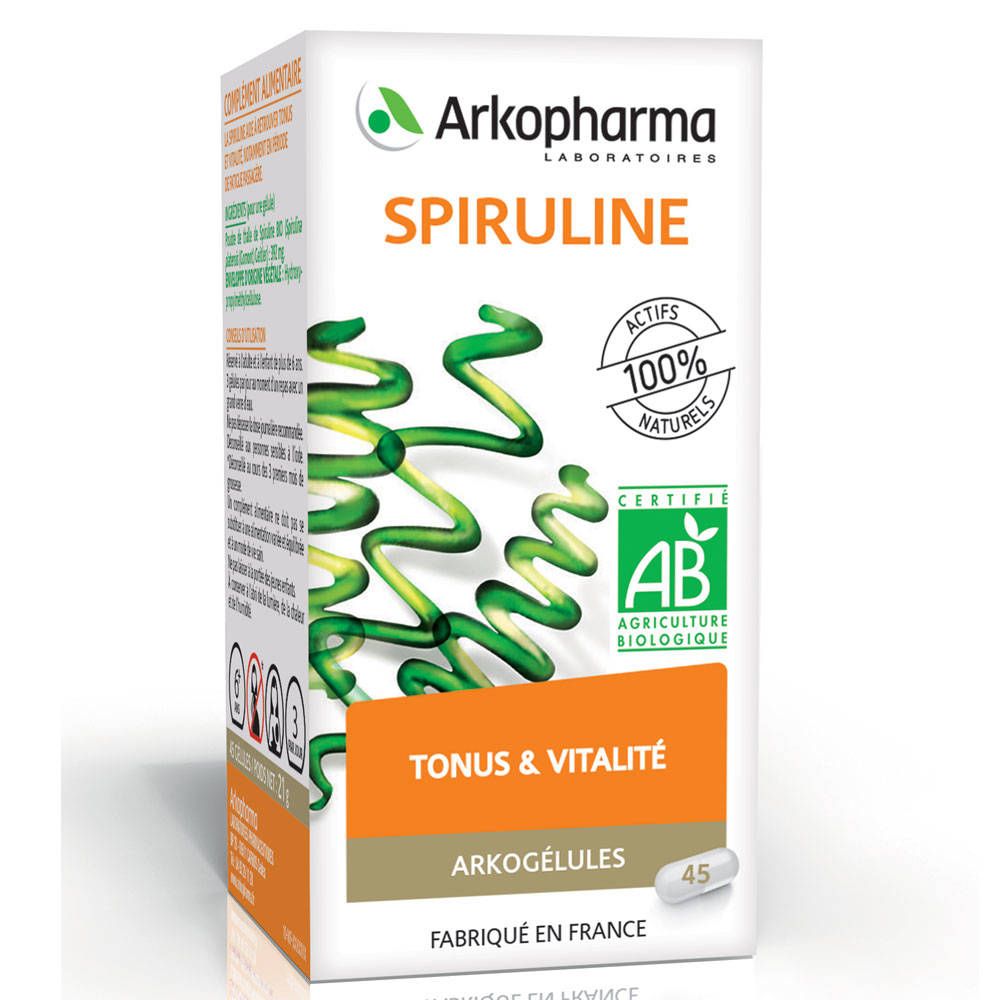 Arkopharma Arkogélules Spiruline 45 gélules