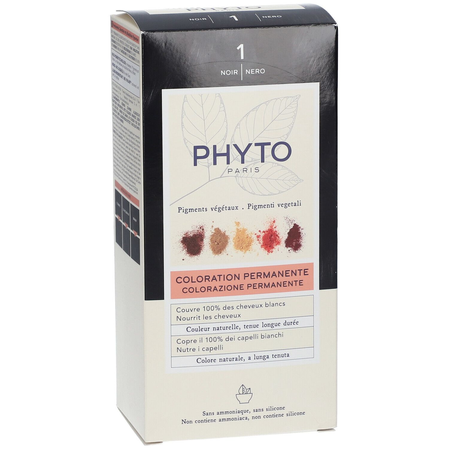 PHYTO PHYTOCOLOR Coloration permanente 1 Noir  shoppharmacie.fr