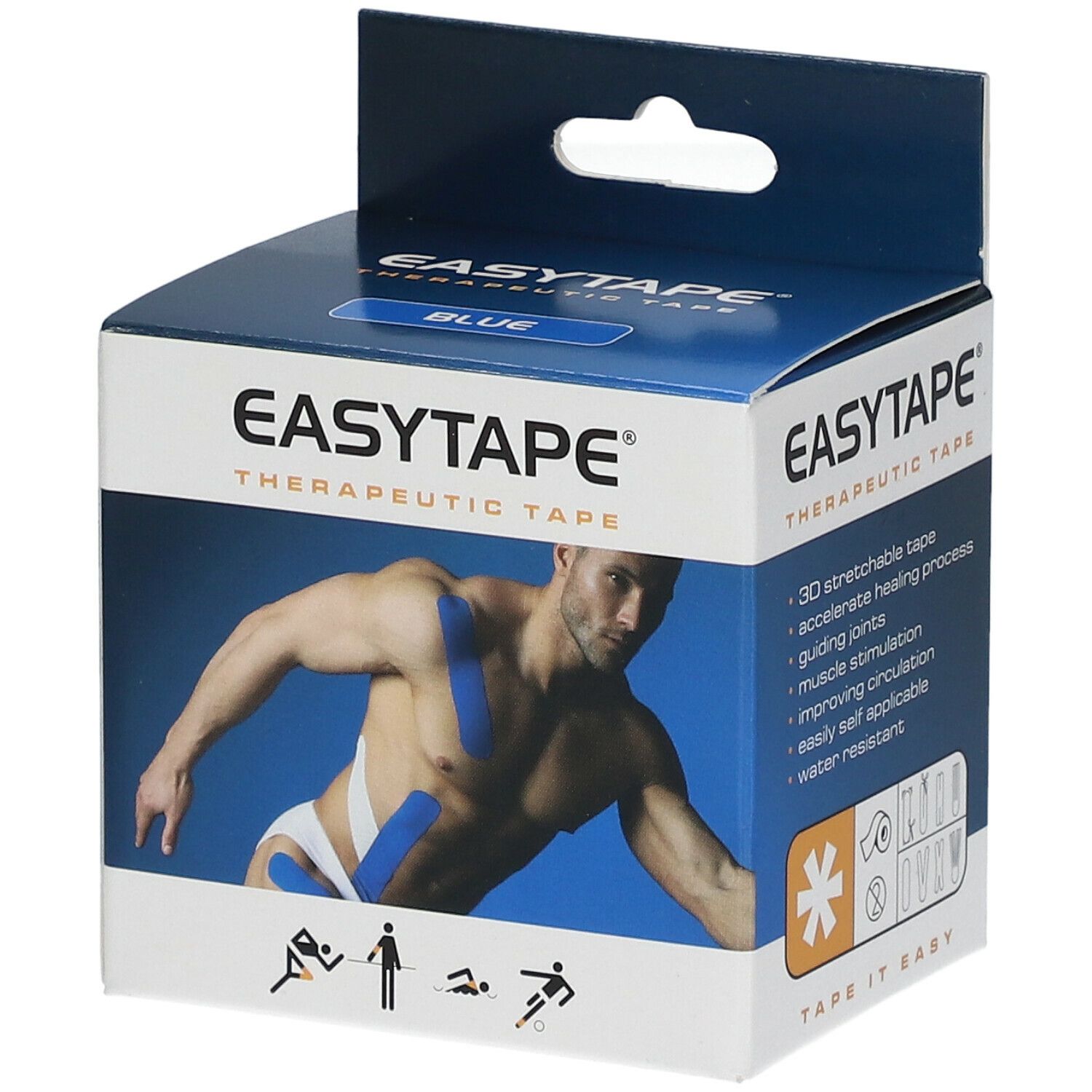 Easytape® Therapeutic Tape bleu foncé