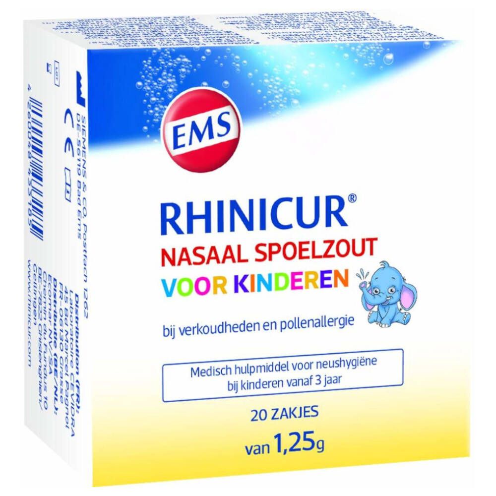 Rhinicur® SEL DE Rincage Nasal Pour Enfants