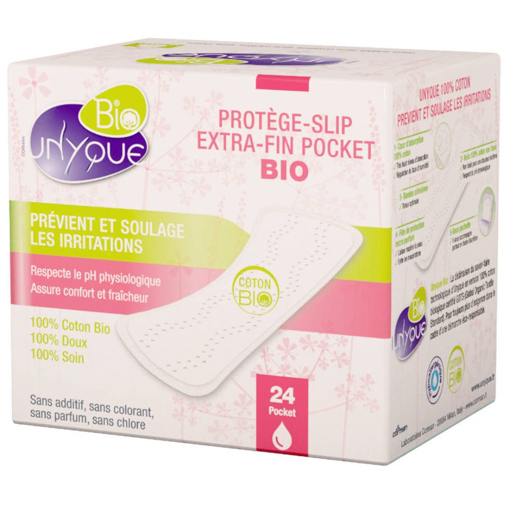 Unyque Protège-Slips Extra-Fin Pocket 100% Coton Bio