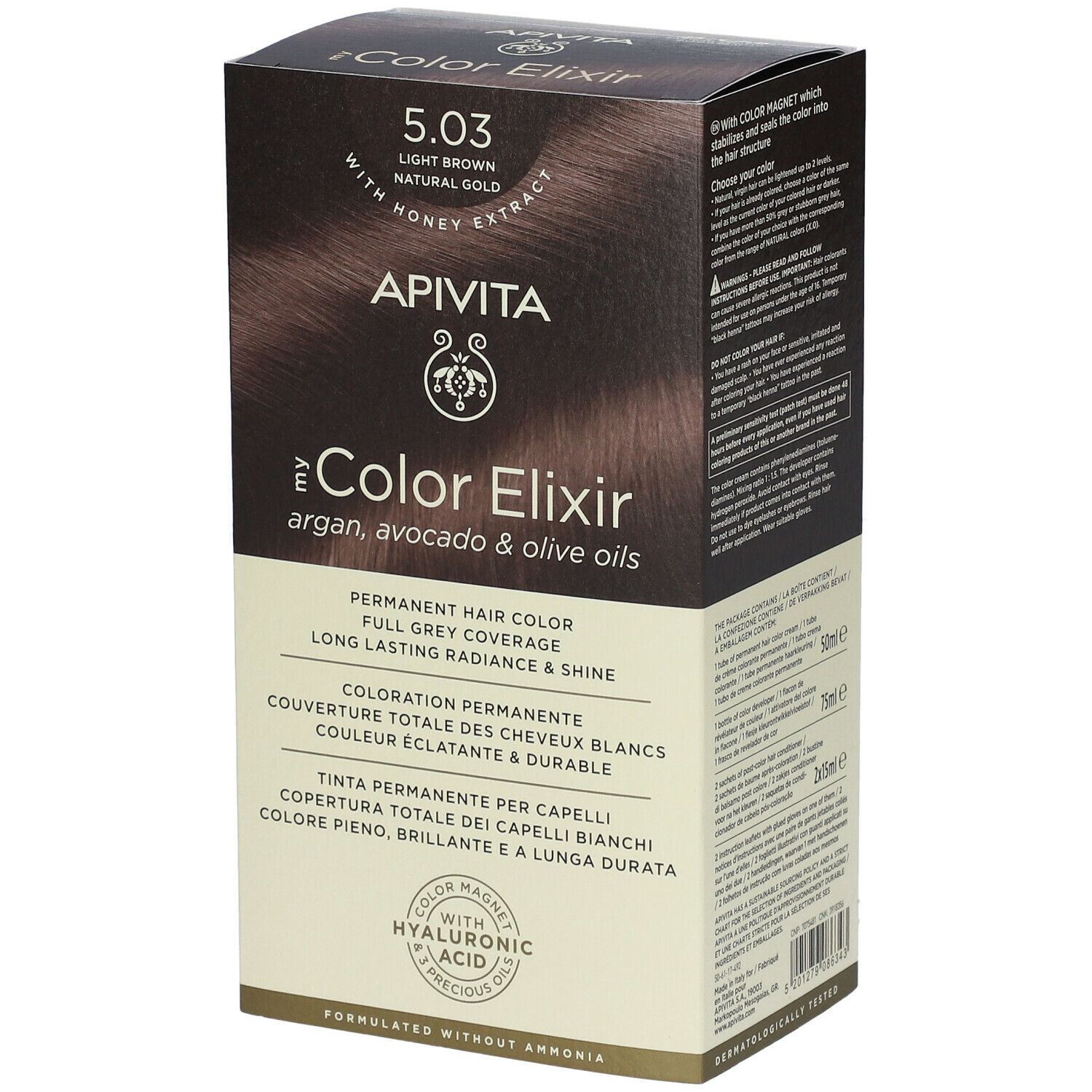 Apivita My Color Elixir 5.03 Marron claire Natural Gold