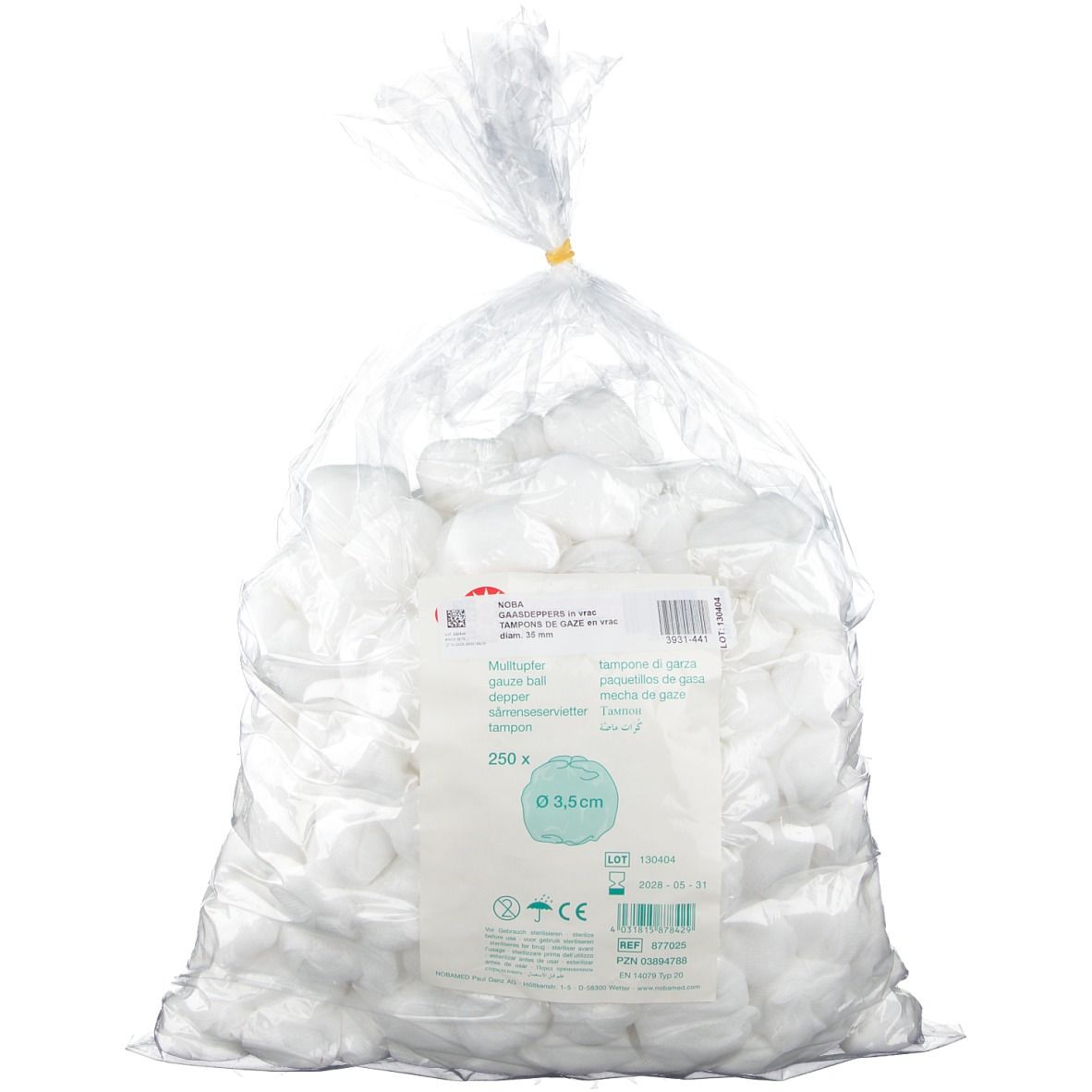 Noba Tampons de gaze en vrac 3,5 cm