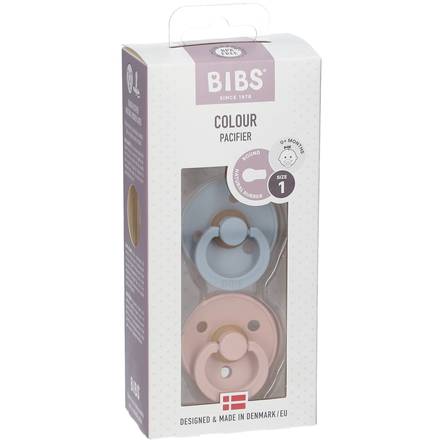 BIBS® BIBS COLOUR blush 0 - 6 mois Size 1 - shop-pharmacie.fr