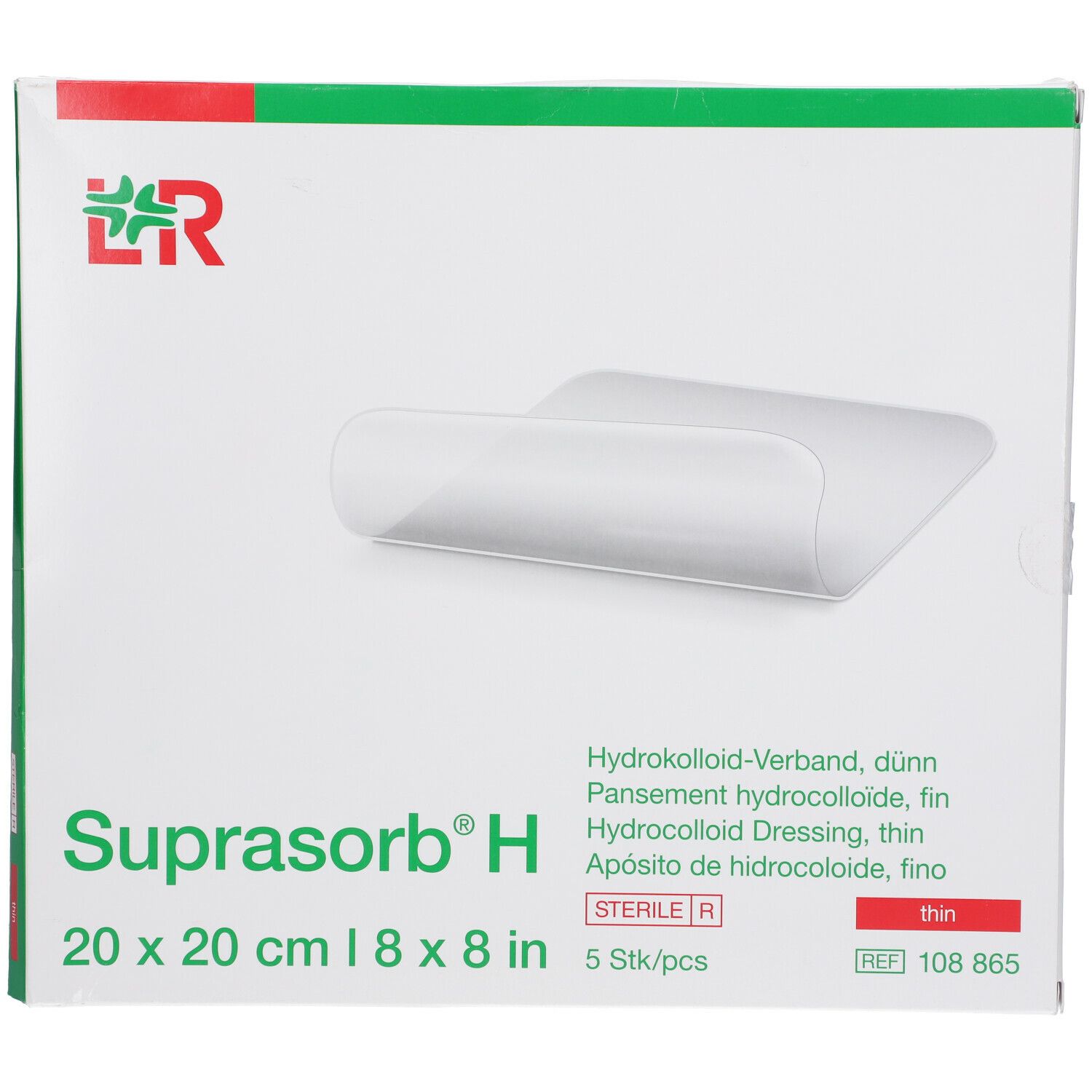 Suprasorb® H Pansement hydrocolloïde fin 5 x 5 cm