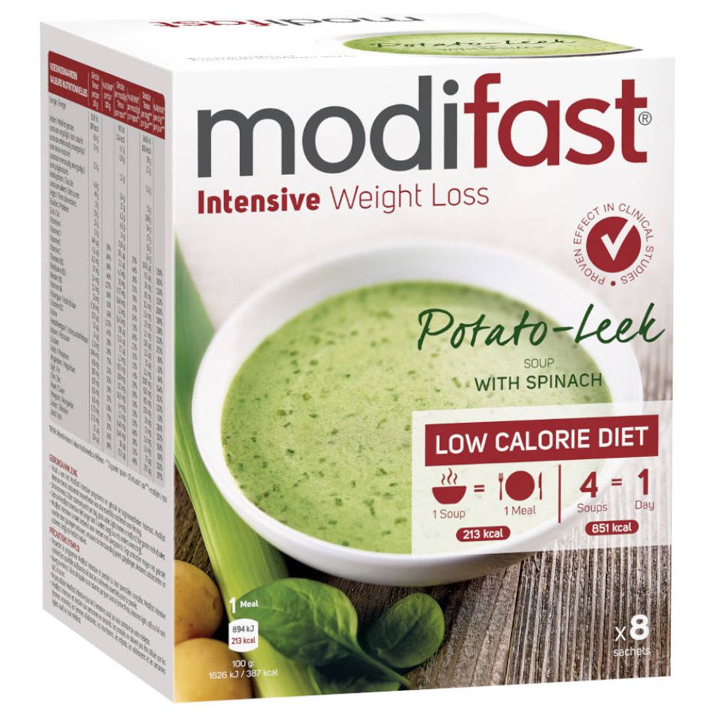 Modifast® Intensive Weight Loss Soupe Pommes de terre - Poireaux et Épinards