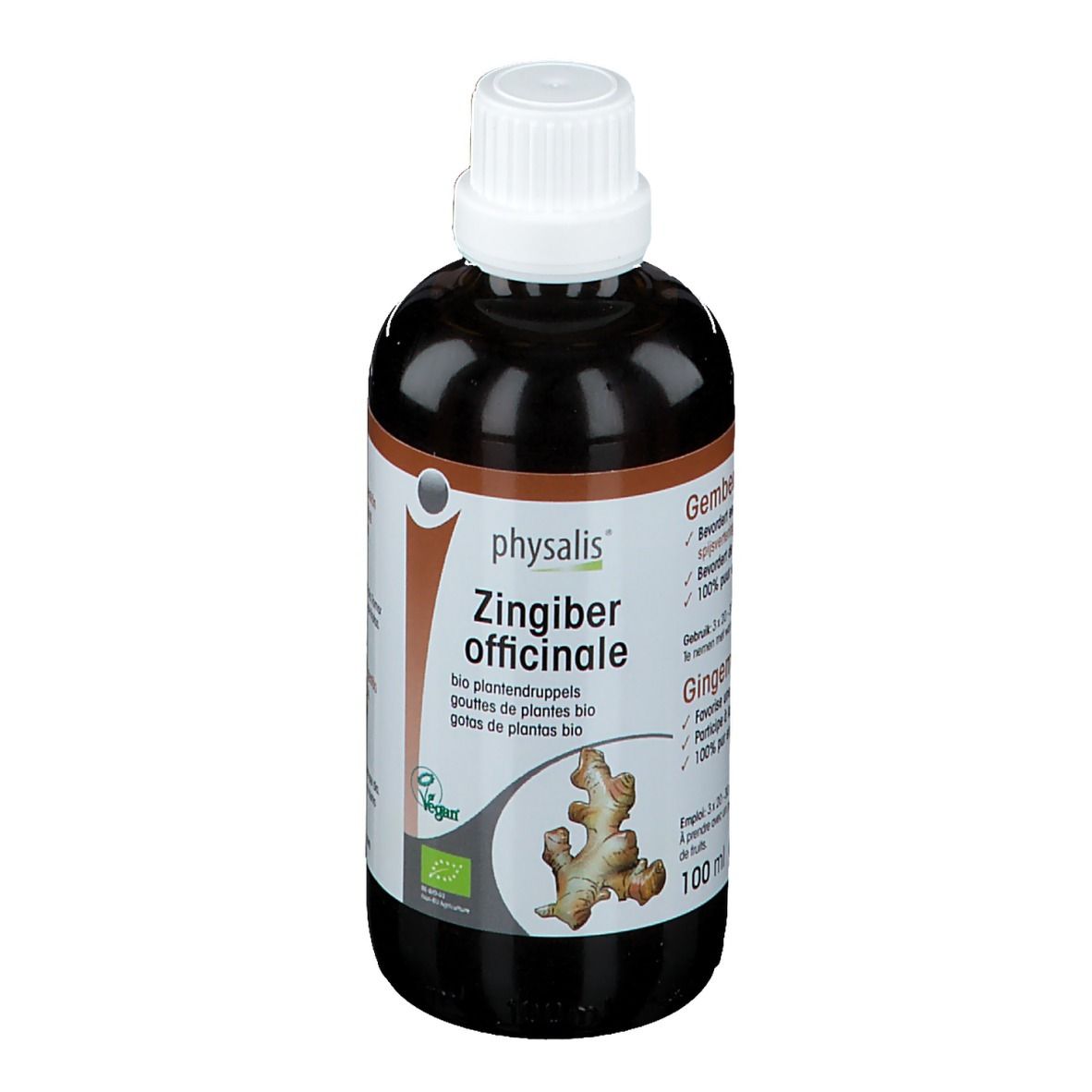 physalis® Zingiber officinale Gouttes de plantes Bio