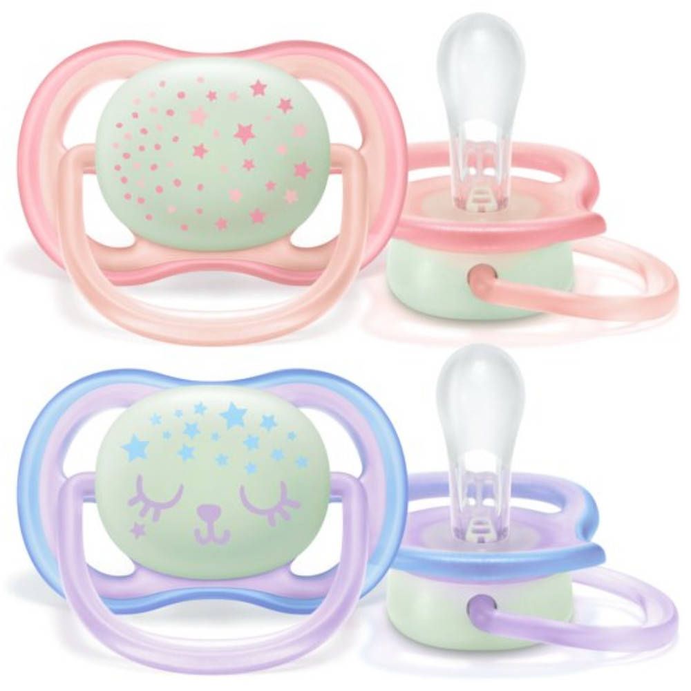 Avent Sucette Ultra Air Night Girl 0-6 Mois (Couleur non sélectionnable)