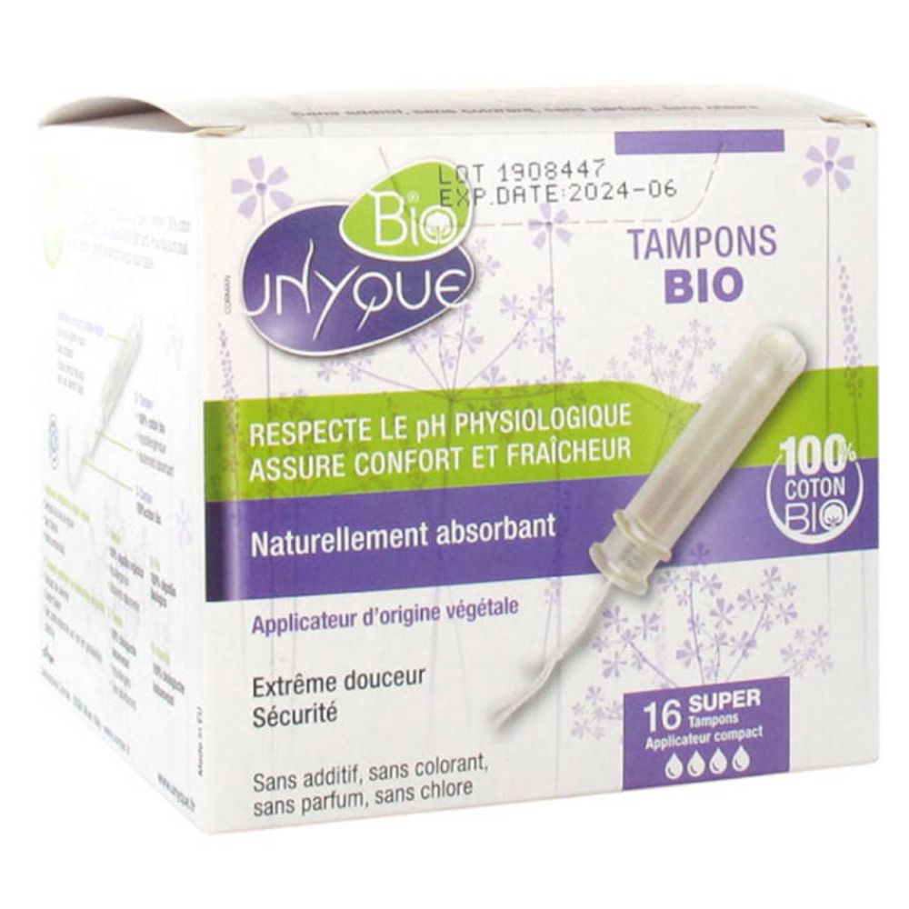 Unyque® Ultra Protection Tampons Bio avec Applicateur