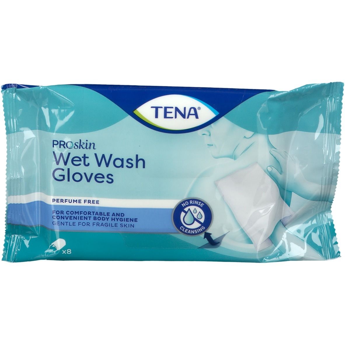 Tena® ProSkin Wet Wash Gloves Sans parfum