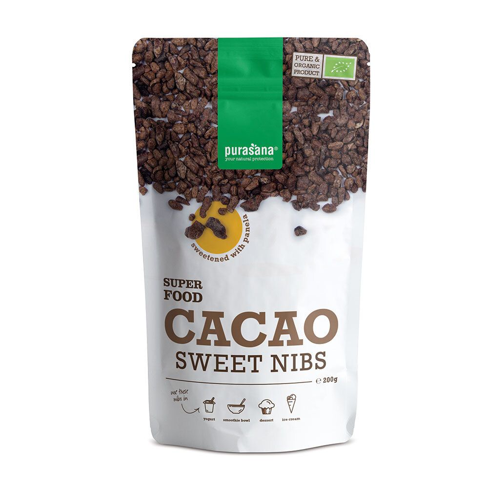 purasana Pépites de Cacao Sucrées avec Panela
