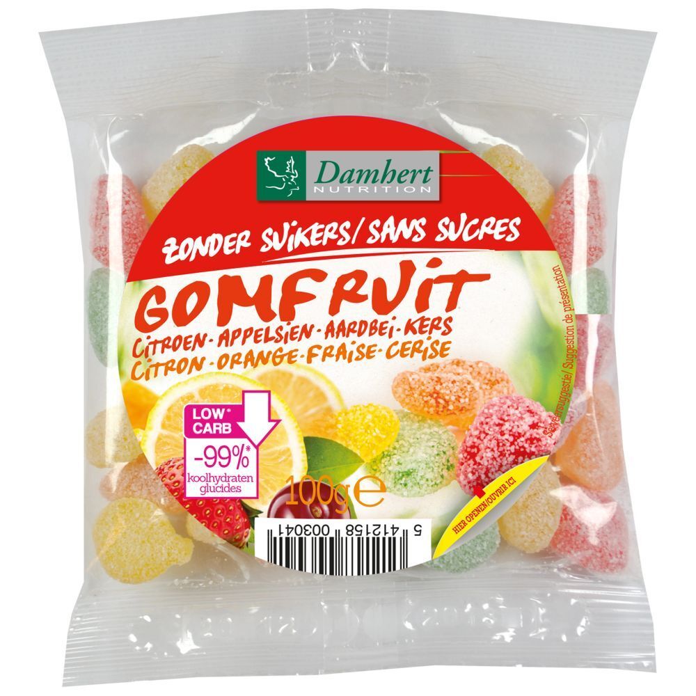 Damhert Gomfruit Oursons gommeux sans sucre