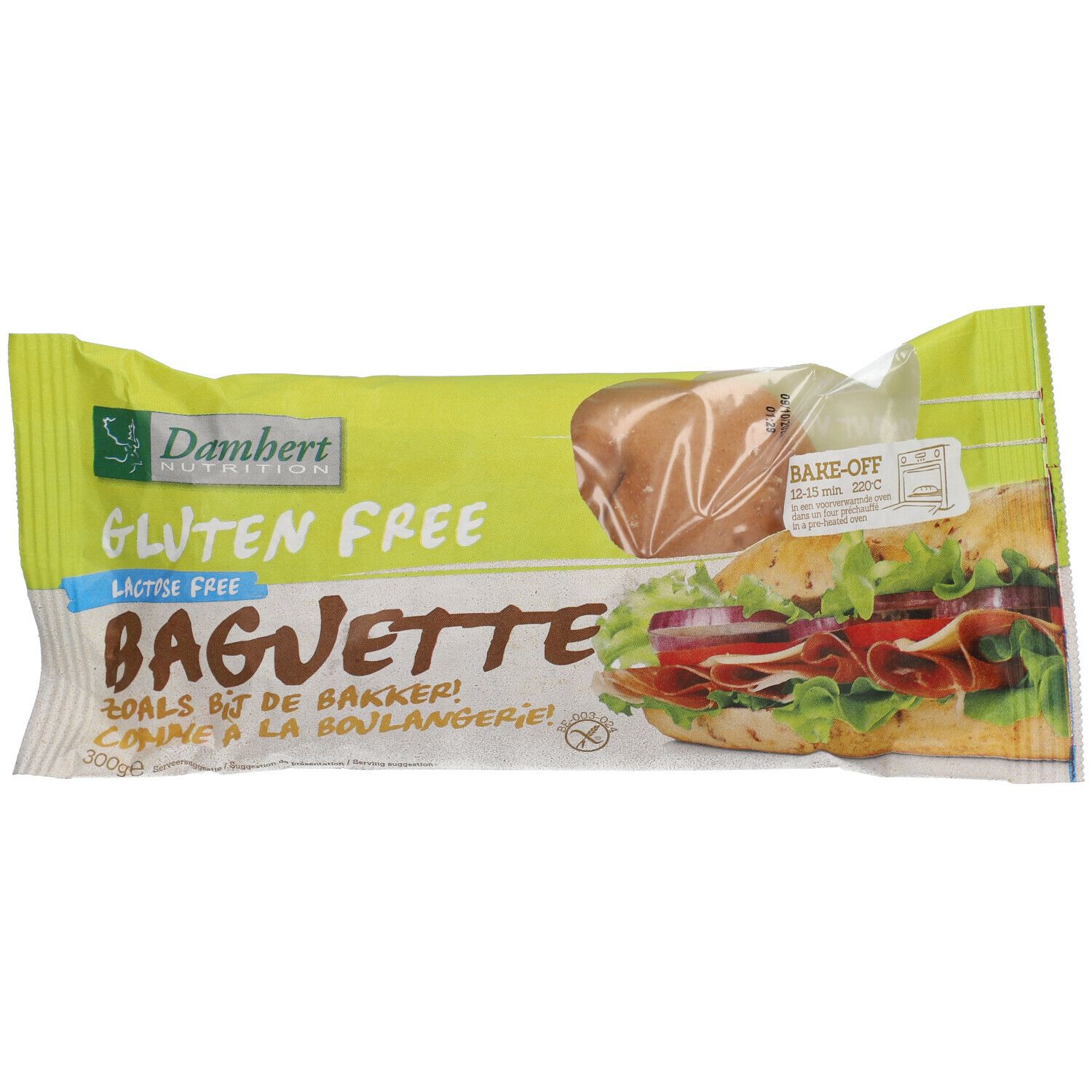 Damhert Gluten Free Baguette sans lactose