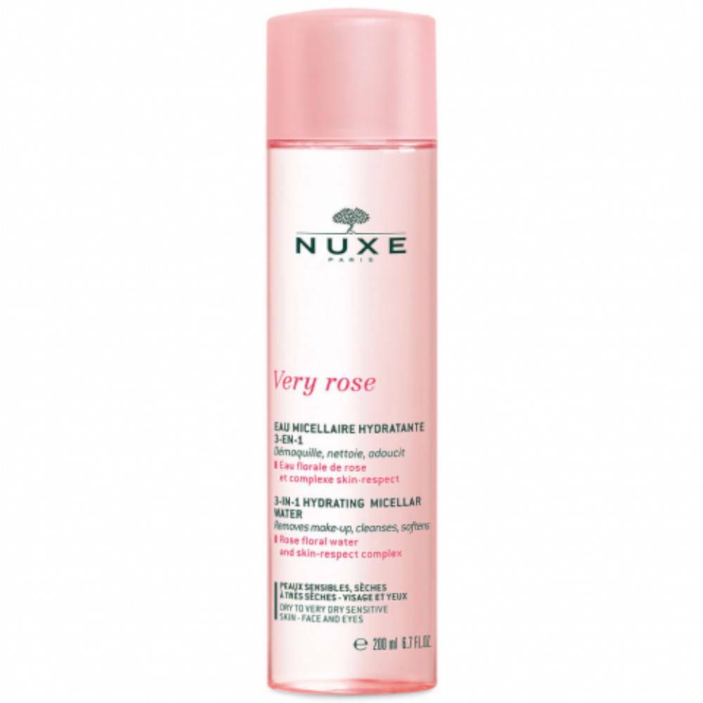 Nuxe Very Rose Eau Micellaire Hydratante 3-en-1 Peaux sensibles, sèches à très sèches