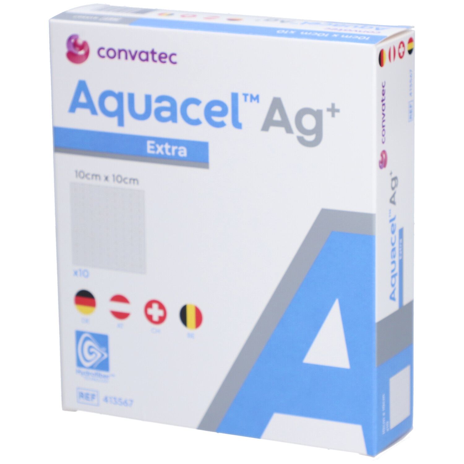 Aquacel™ Ag+ Extra™ Pansement Hydrofiber™ 10 x 10 cm