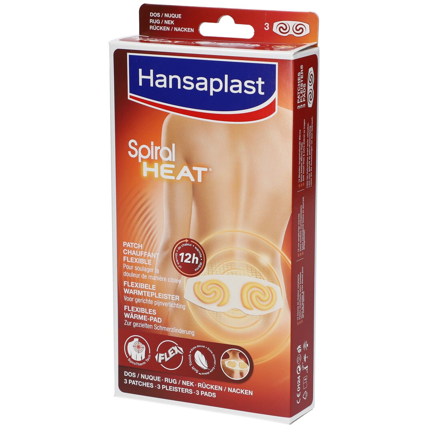 Hansaplast Spiral Heat­?? Dos & Nuque Patchs chauffants flexibles