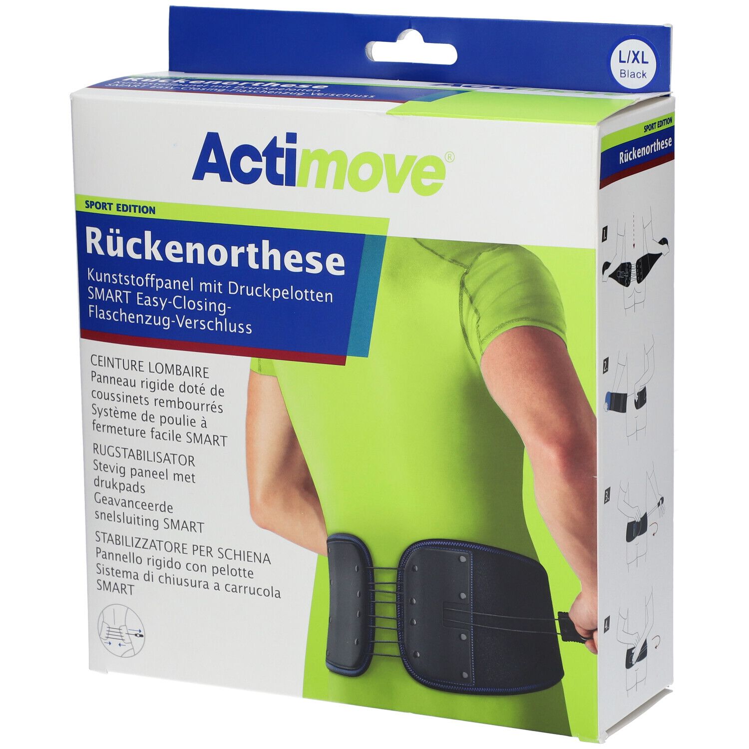 Actimove SPORTS EDITION Ceinture lombaire Large Extra Large 1 pc s Redcare Pharmacie