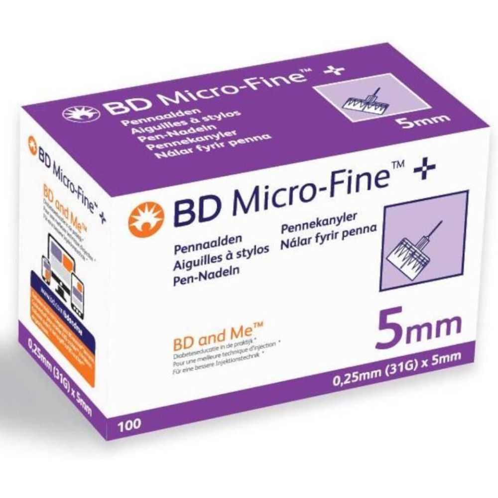 BD Micro-Fine Ultra™ Aiguilles à stylo 5 mm (Ø 0,25mm - 31G)