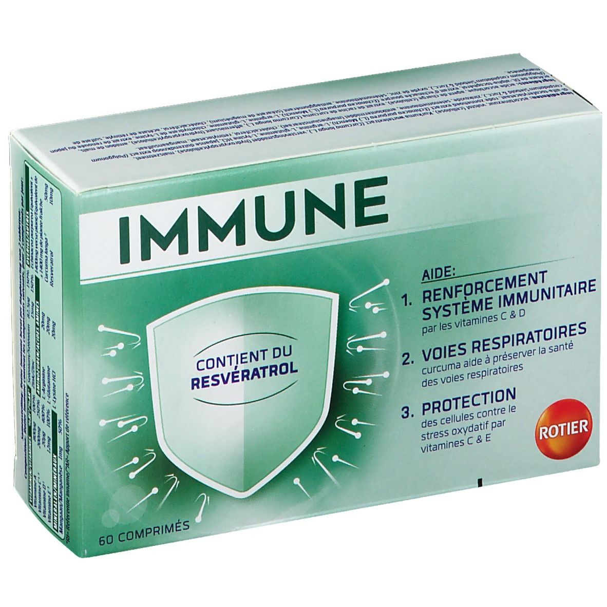 Rotier Immune - Système immunitaire, Voies respiratoires, Protection