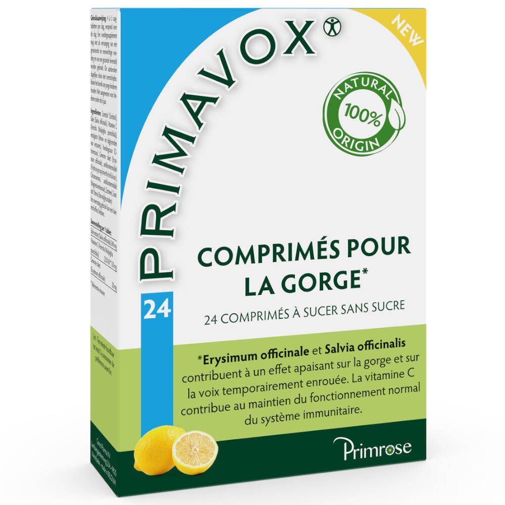 Primrose Primavox® Comprimés pour la gorge
