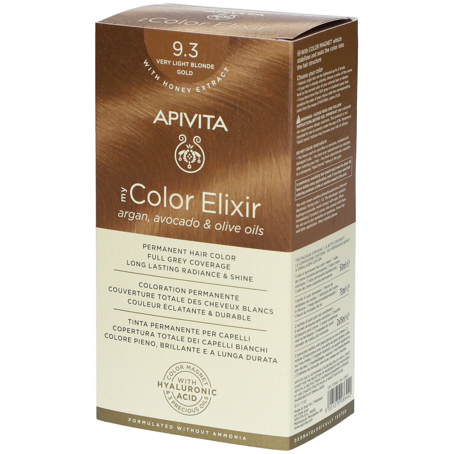 Apivita MY Color Elixir 9.3 Blond Doré Très Clair