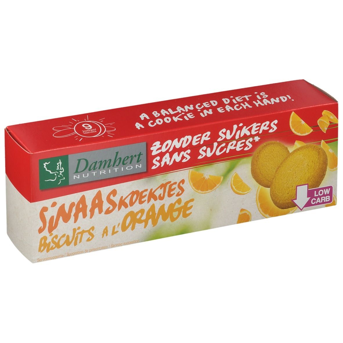 Damhert Sans Sucres Biscuits a l'Orange